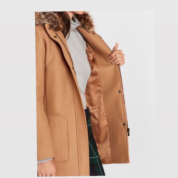 Brooks Brothers Double-Knit Wool-Blend Coat - Picture 3 of 3